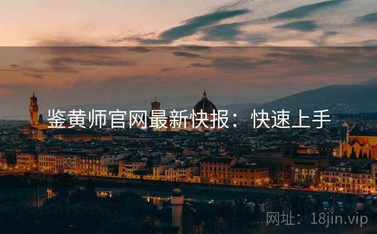 鉴黄师官网最新快报：快速上手