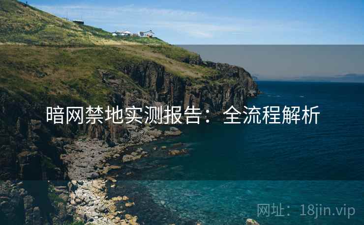 暗网禁地实测报告：全流程解析